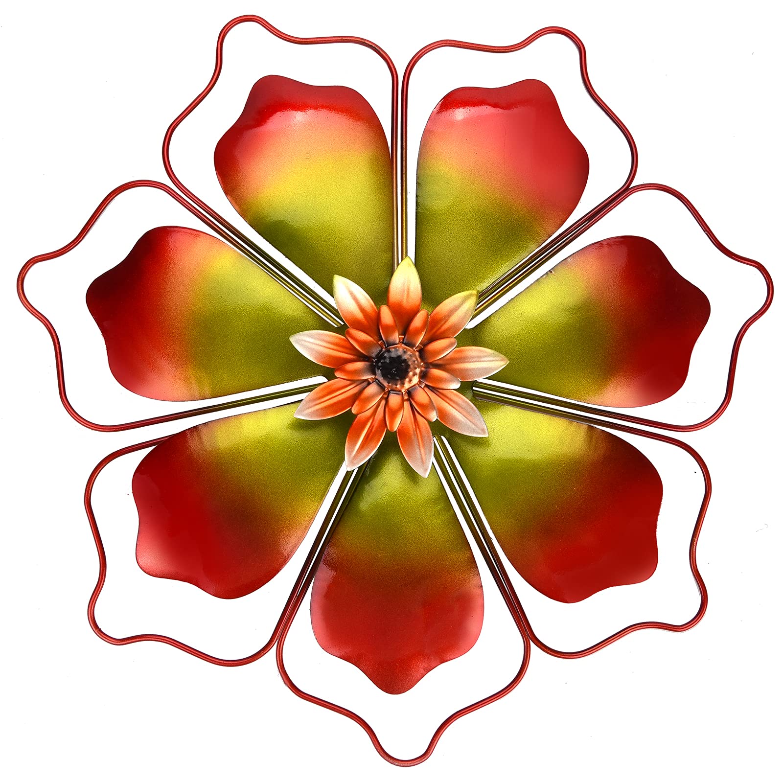 Amazon.com: Metal Flowers Wall Decor Wire Framed Flower Metal Wall